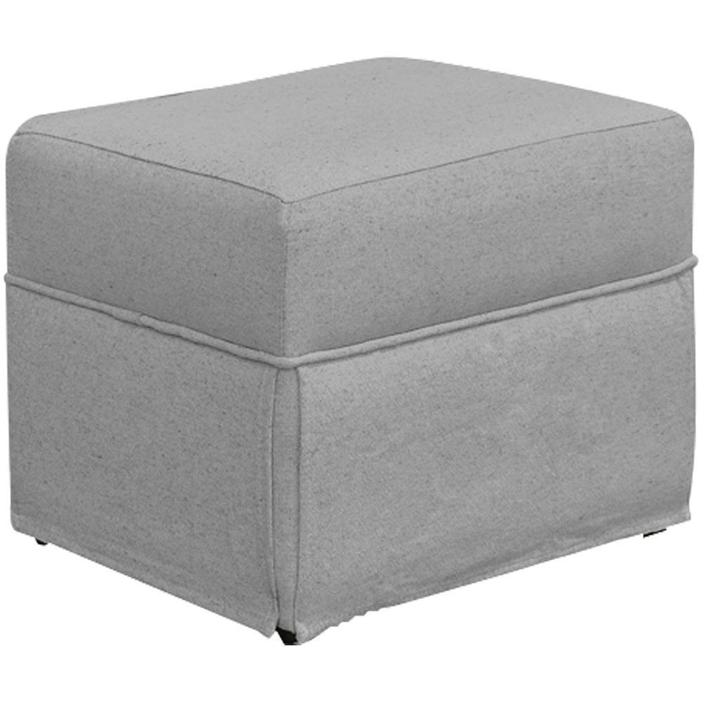 Poltrona E Puff Helena P02 Capitonê Linho Cinza - 5