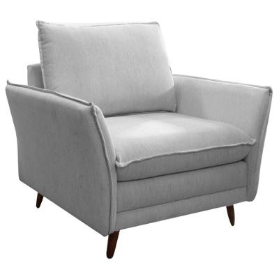 Poltrona Decorativa Pes Palito 2519 Linho 12053 Graz 12053