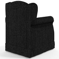 Poltrona E Puff Elisa P02 Linho Chumbo - 2