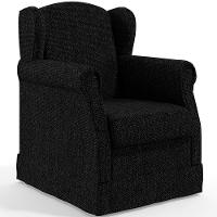 Poltrona E Puff Elisa P02 Linho Chumbo - 7