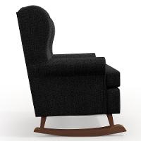 Poltrona Malu Base De Madeira P02 Linho Chumbo - 3