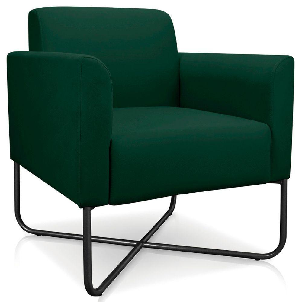 Poltrona Isabella Base X Suede Verde preto - 8