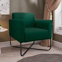 Poltrona Isabella Base X Suede Verde preto - 7