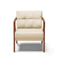 Poltrona Melissa Corino Base De Madeira Castanho Cor Bege - 11