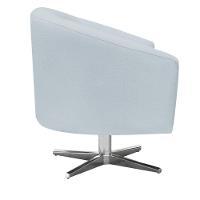 Poltrona Giratória Linho Cinza Claro A05 - 8