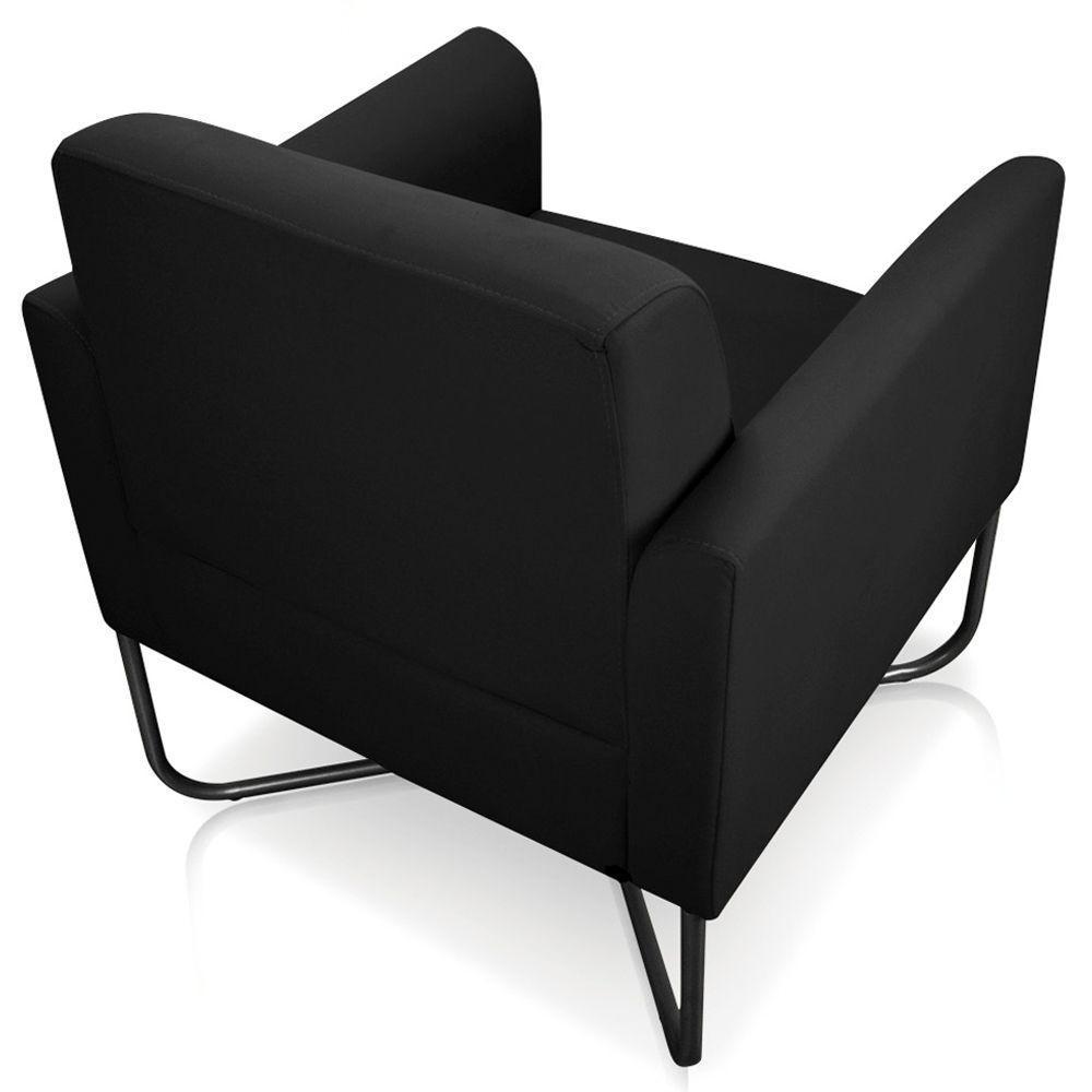 Poltrona Isabella Base X Suede Preto - 2