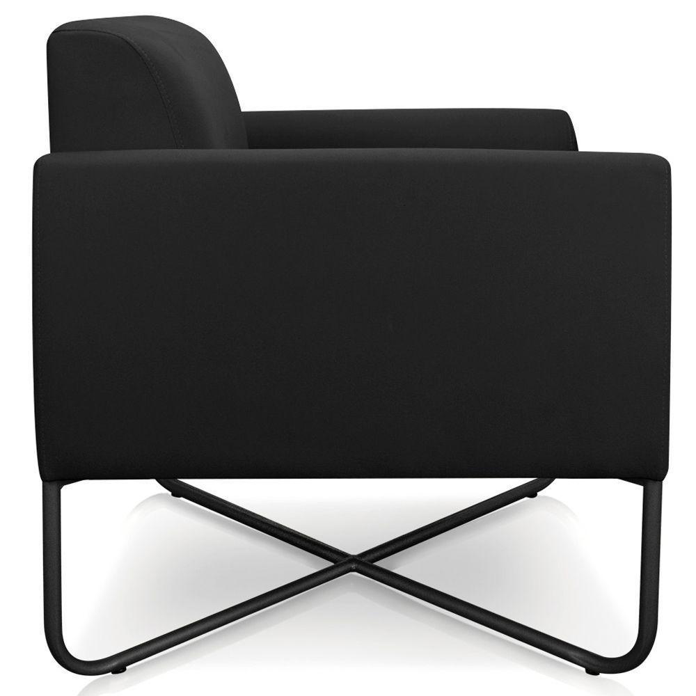 Poltrona Isabella Base X Suede Preto - 3