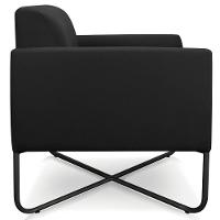 Poltrona Isabella Base X Suede Preto - 5