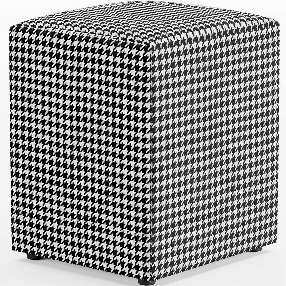 Kit 02 Puffs Quadrado Decorativo L02 Pied Poule - Lyam Decor - 4