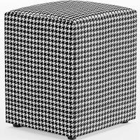 Kit 02 Puffs Quadrado Decorativo L02 Pied Poule - Lyam Decor - 4