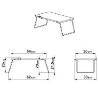 Mesa Articulavel Para Notebook / Café 27889 Preto Fosco - 7