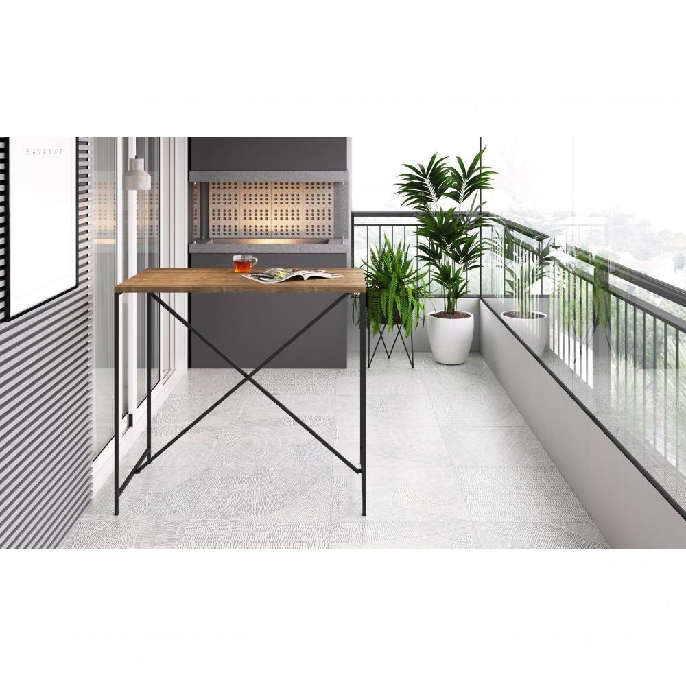 Mesa De Jantar 100x60 27817 Vermont Preto Fosco - 2