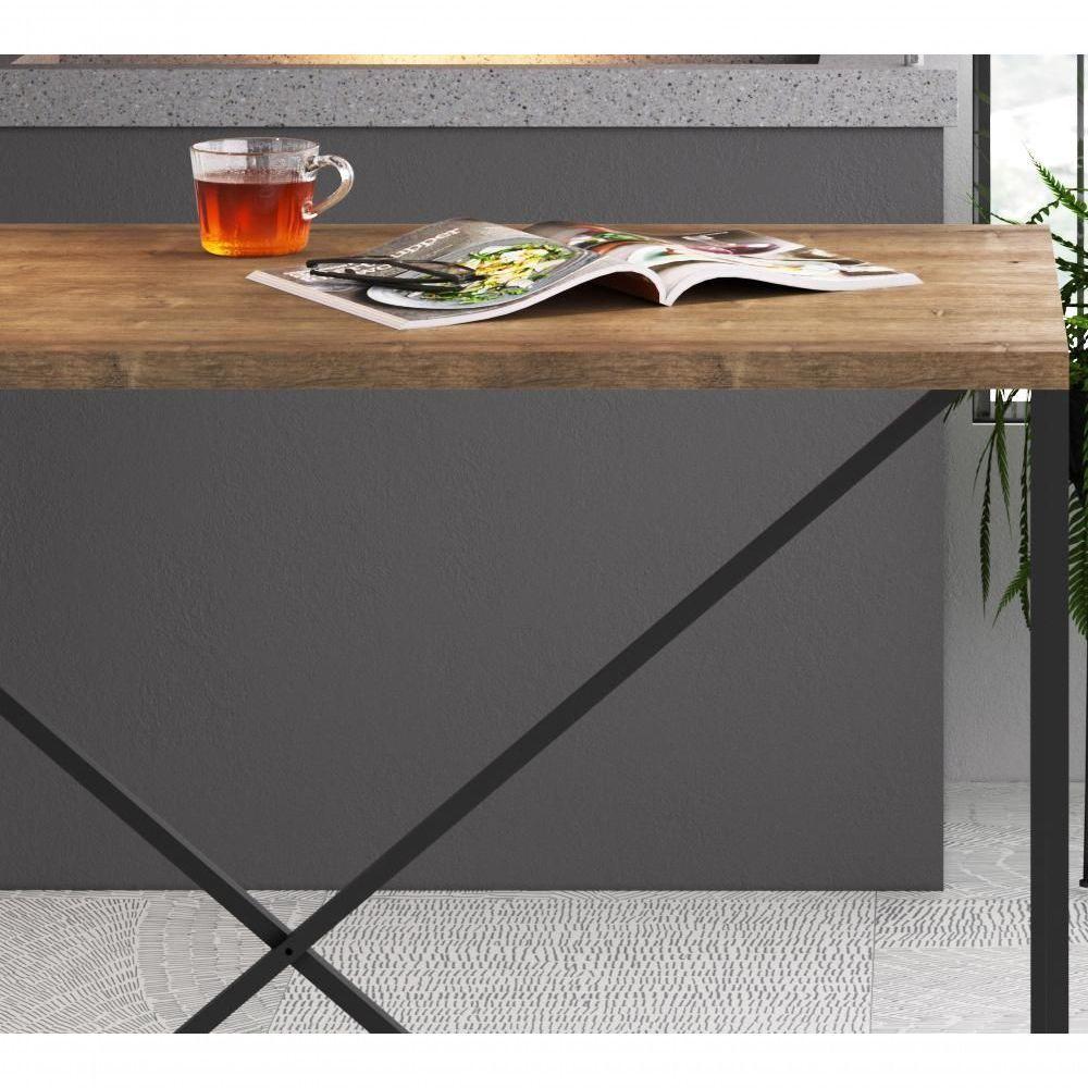 Mesa De Jantar 100x60 27817 Vermont Preto Fosco - 5