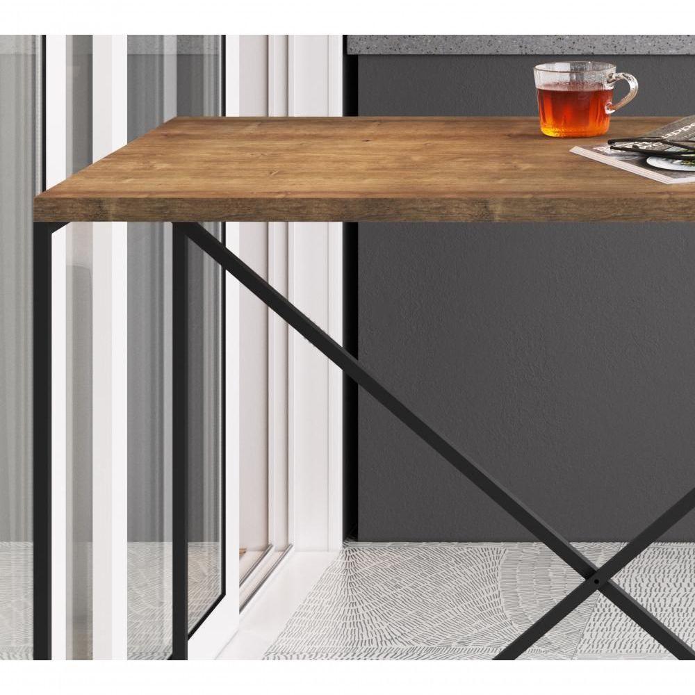 Mesa De Jantar 100x60 27817 Vermont Preto Fosco - 6