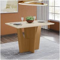 Mesa De Jantar 120 Cm Vértice Henn Nature Com Off White