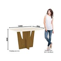 Mesa De Jantar 120 Cm Vértice Henn Nature Com Off White - 9