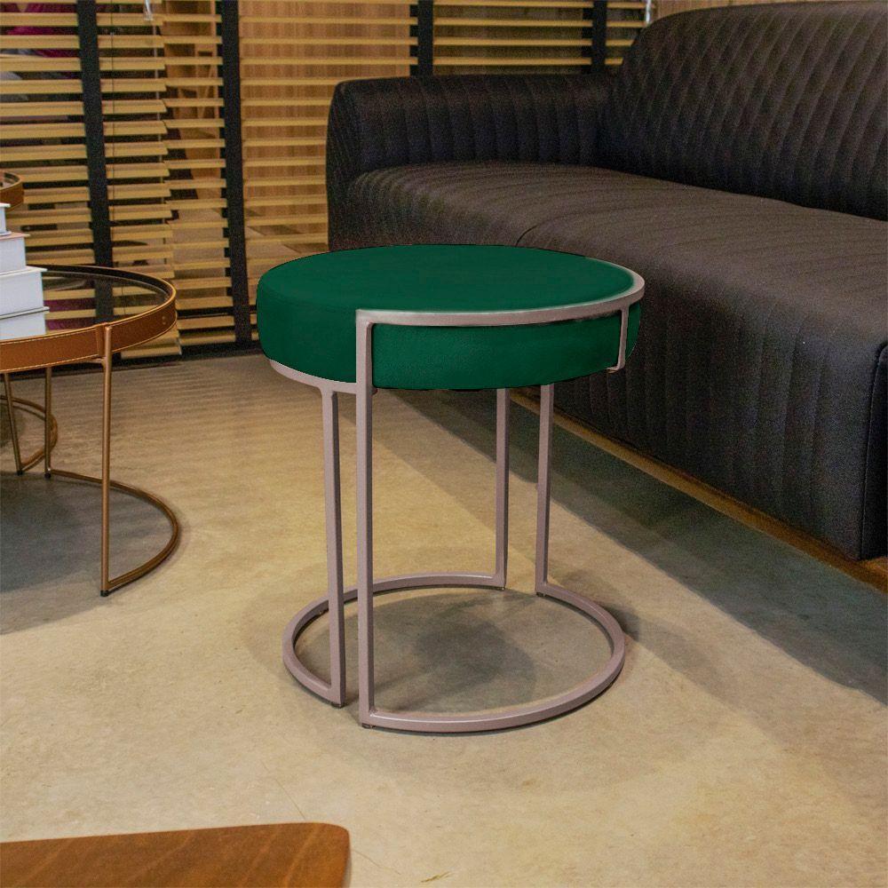 Puff Love Suede Base Cobre Verde - 3