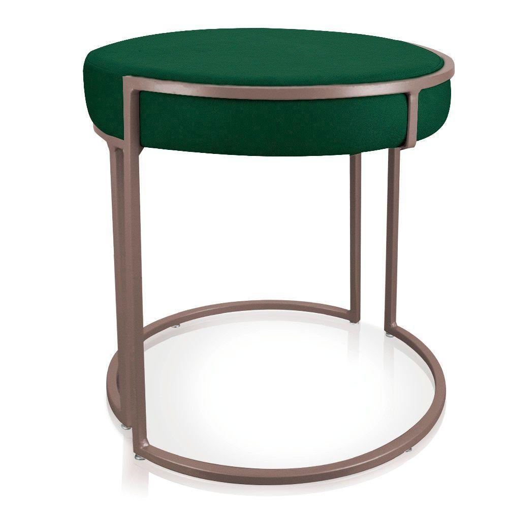 Puff Love Suede Base Cobre Verde - 5