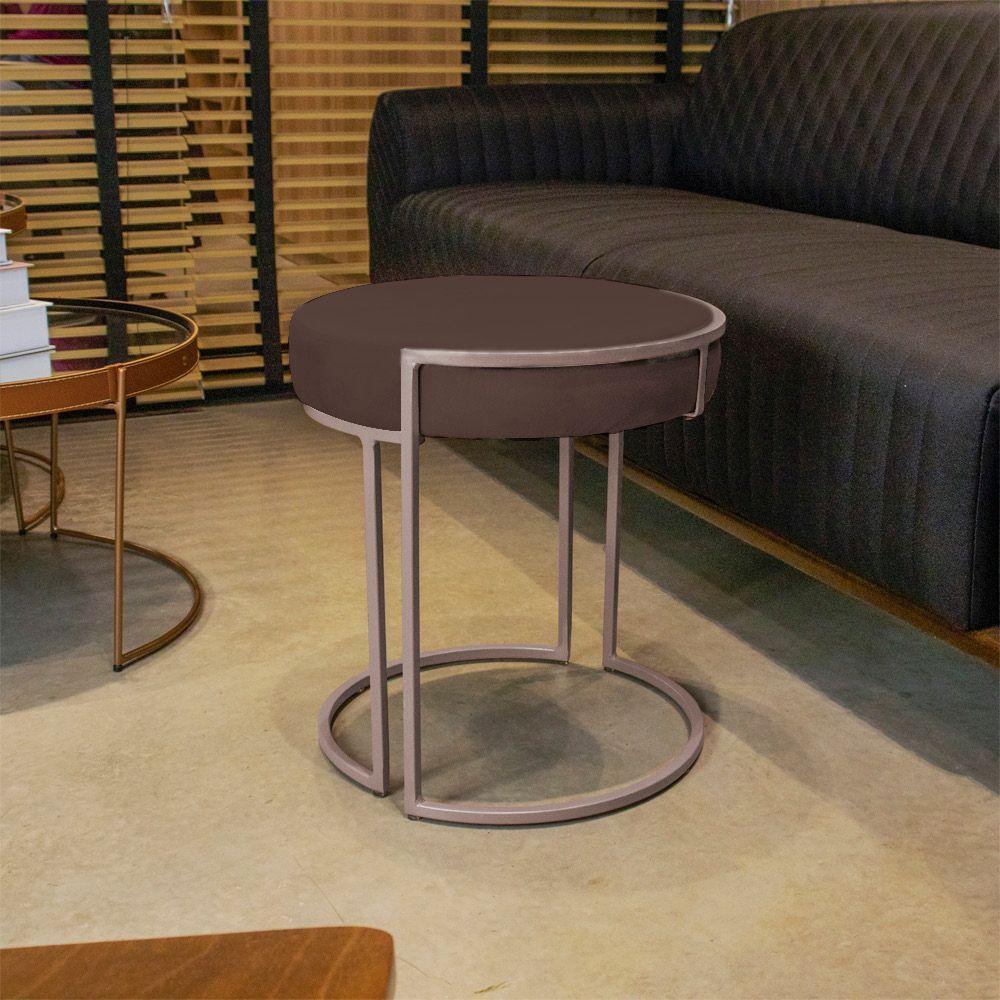 Puff Love Suede Base Cobre Marrom - 3