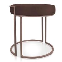 Puff Love Suede Base Cobre Marrom