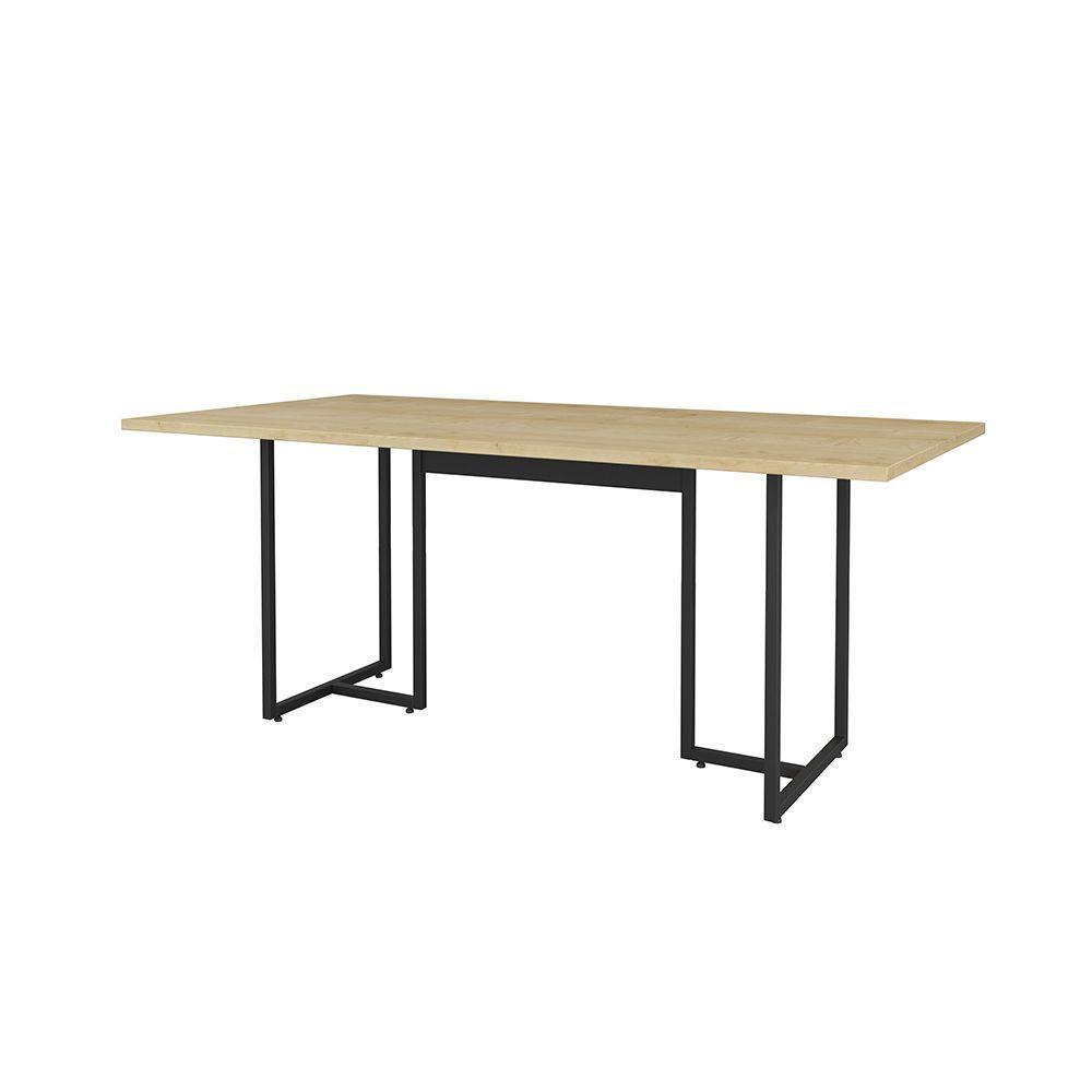 Mesa de Jantar 06 Lugares Lina 180cm Preto - 1