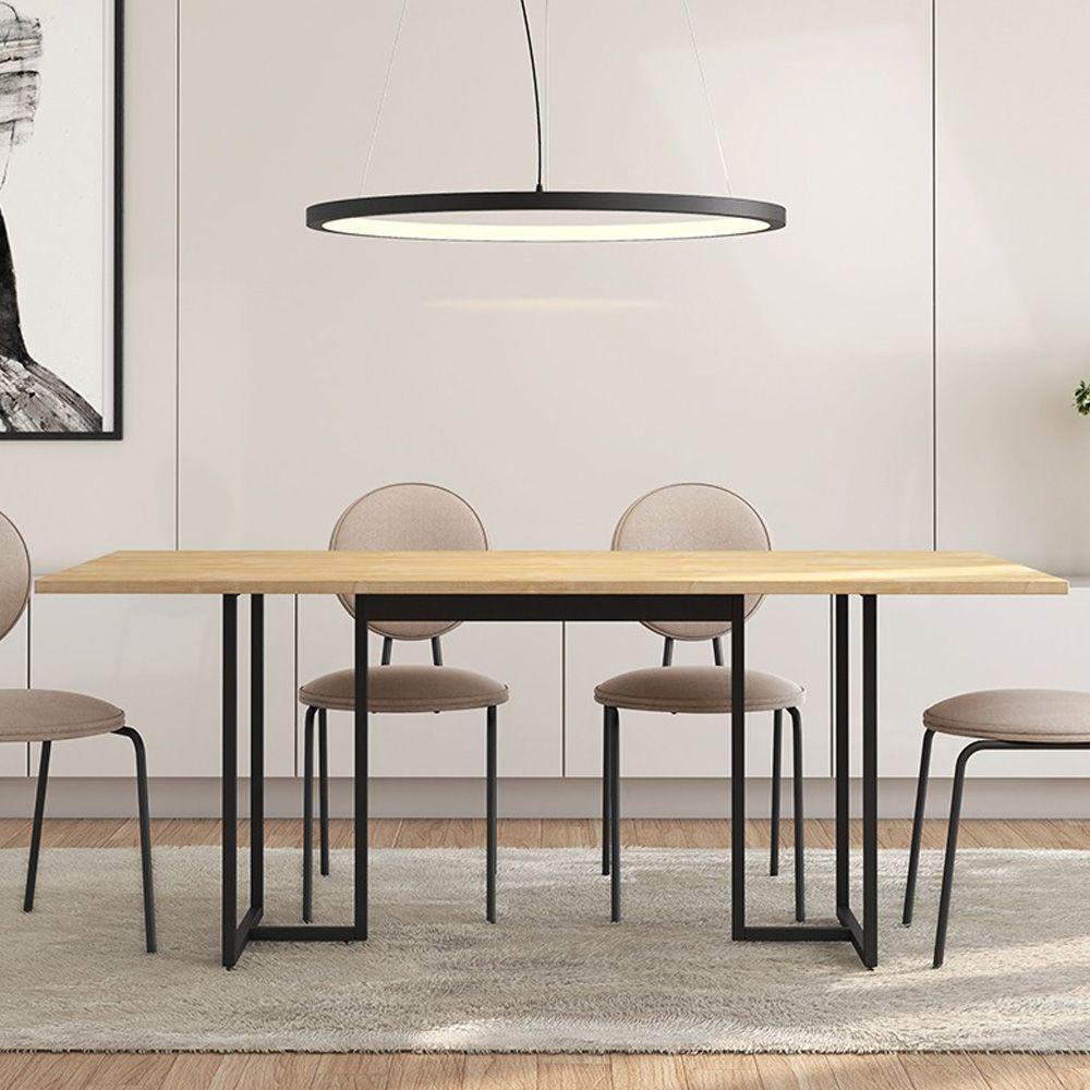 Mesa de Jantar 06 Lugares Lina 180cm Preto - 5