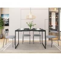 Mesa de Jantar 04 Lugares Porto 135cm Preto - 3