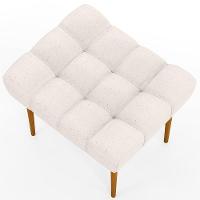 Puff Para Sala De Estar Requinte L02 Linho Cru - 2