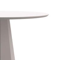 Mesa De Jantar 4 Lugares 1,20m Vidro Off White New Ceval - 3