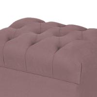 Puff París Luis Xv L02 Capitone Suede Rosê - 2