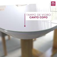 Mesa De Jantar 4 Lug Slim 120Cm Mel Com Off White - 4