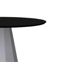 Mesa De Jantar 6 Lugares 1,35m Tampo Vidro Off White Preto - 5