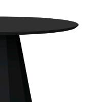 Mesa De Jantar 6 Lugares 1,35m Tampo Vidro Preto New Ceval - 3