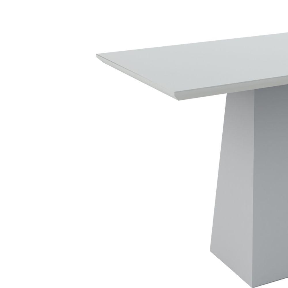 Mesa De Jantar 4 Lugares Tampo de Madeira com Vidro 1,20m - 3