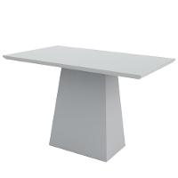 Mesa De Jantar 4 Lugares Tampo de Madeira com Vidro 1,20m - 4