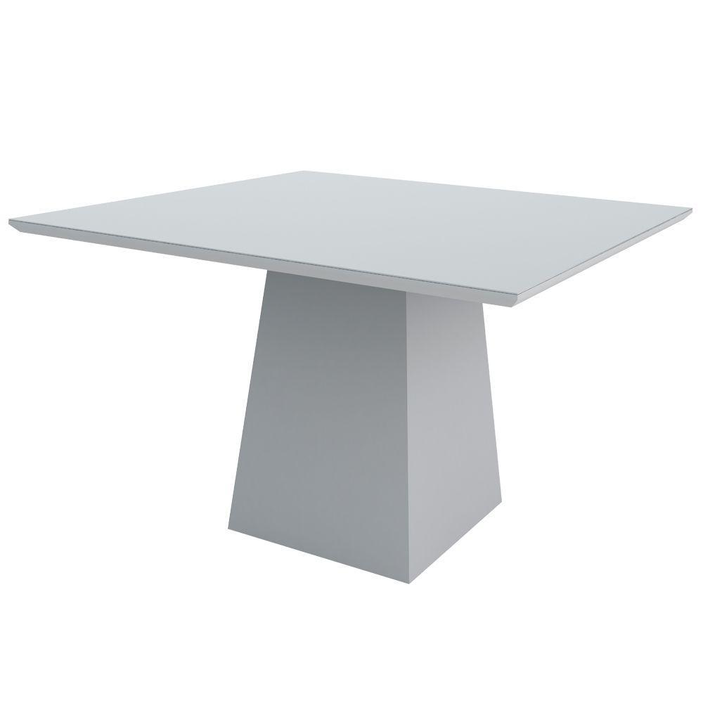 Mesa De Jantar 6 Lugares Tampo de Madeira Com Vidro 1,35m - 4