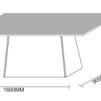 Mesa De Jantar 6 Lugares Tampo de Madeira Com Vidro 1,60m - 2