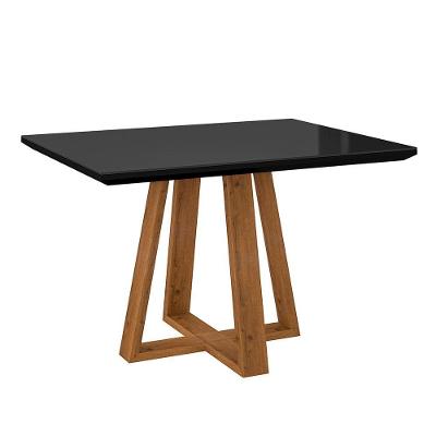 Mesa De Jantar Brenda 120X90 Cm Preto Mel