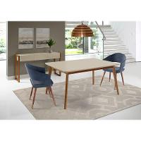 Mesa de Jantar Bruna 140cm X 90cm Laca Off White - 2