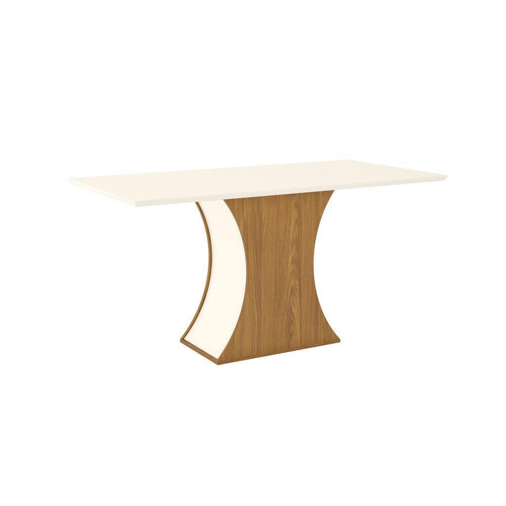Mesa De Jantar Com Tampo Mdf Com Canto Reto 160cm - 4