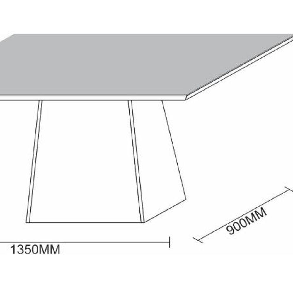 Mesa De Jantar Para 4 Ou 6 Lugares Tampo De Madeira - 1