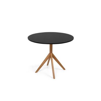 Mesa De Jantar Maitê 80cm Redonda Preta