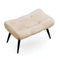 Kit 02 Puffs Sher Facto Bege Pés Palito De Ferro - D'Rossi - 5