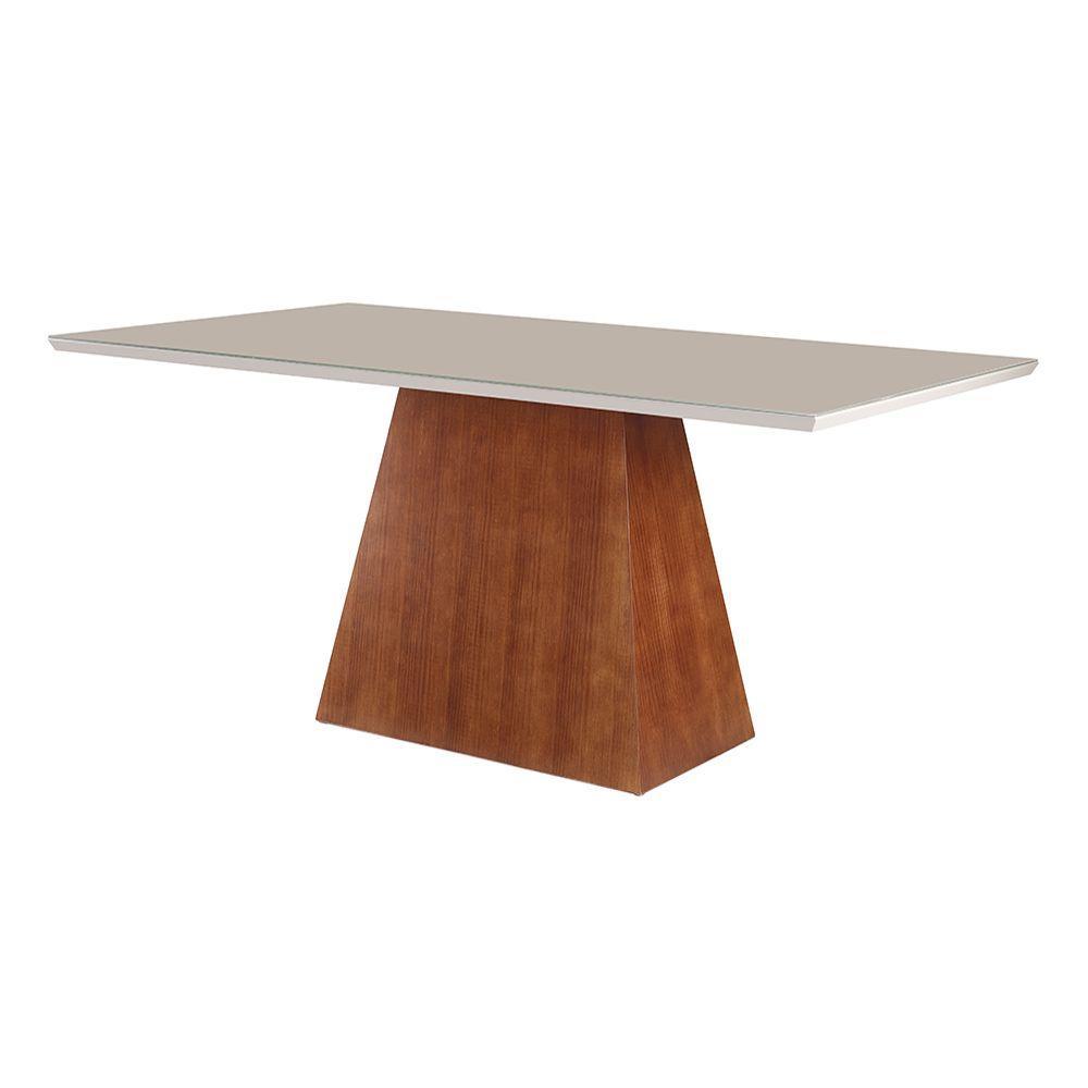 Mesa de Jantar Pirâmide 160cm X 90cm Laca Off White - 3
