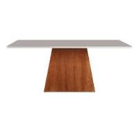 Mesa de Jantar Pirâmide 160cm X 90cm Laca Off White - 2