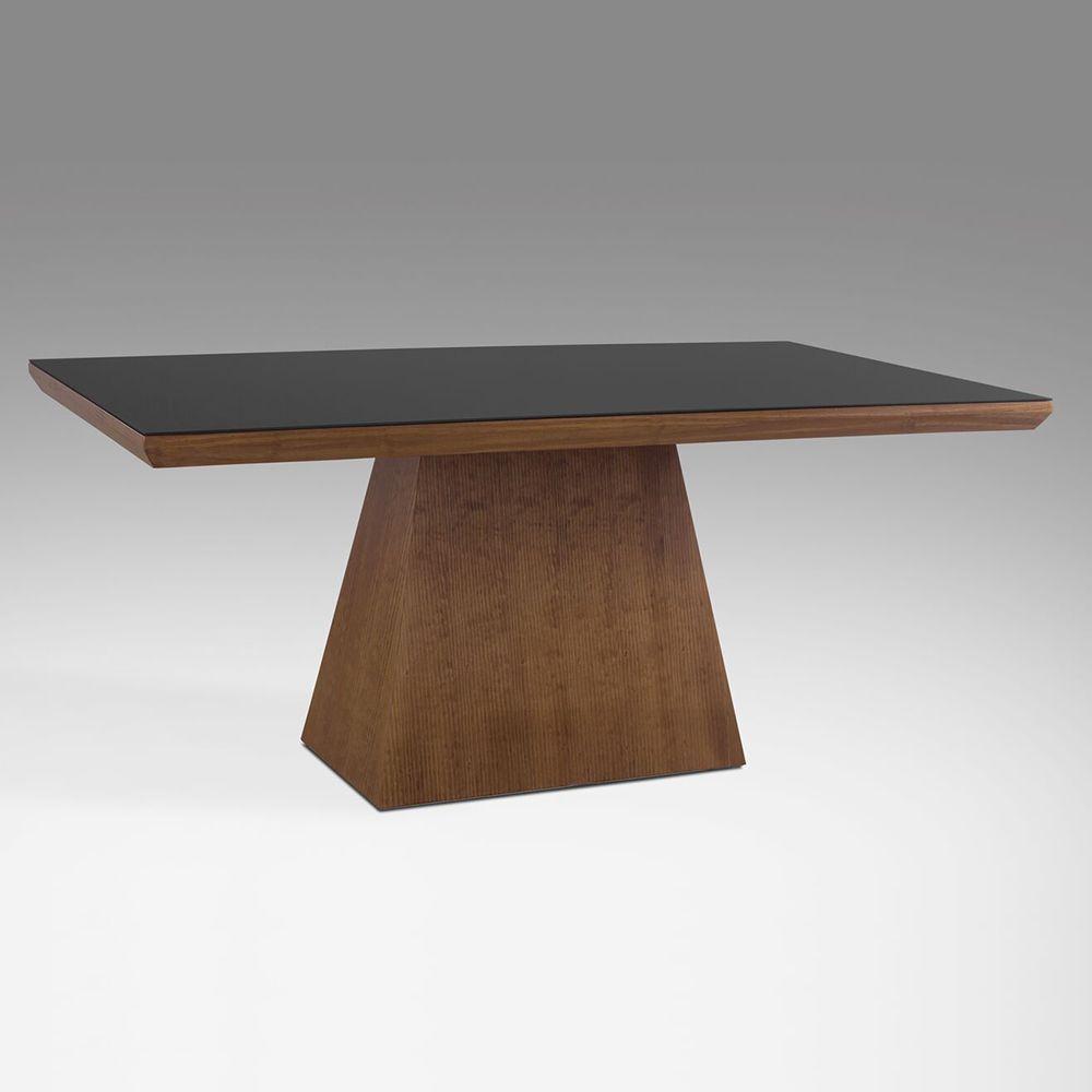 Mesa de Jantar Pirâmide 140cm X 90cm Laca Grafite - 1