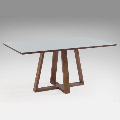 Mesa de Jantar Paris Largura 160cm Laca Branca
