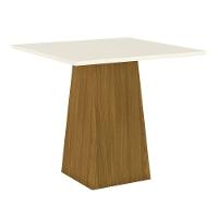 Mesa De Jantar Tampo Mdf 90 Cm Dora Henn Nature Off White - 1