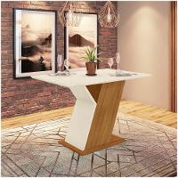 Mesa De Jantar Tampo Em Mdf 120cm Juanita Casa 812 Nature Off White - 1