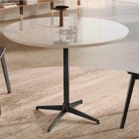 Mesa De Jantar Sofia Off White Com Pés Em Metal Preto - 3